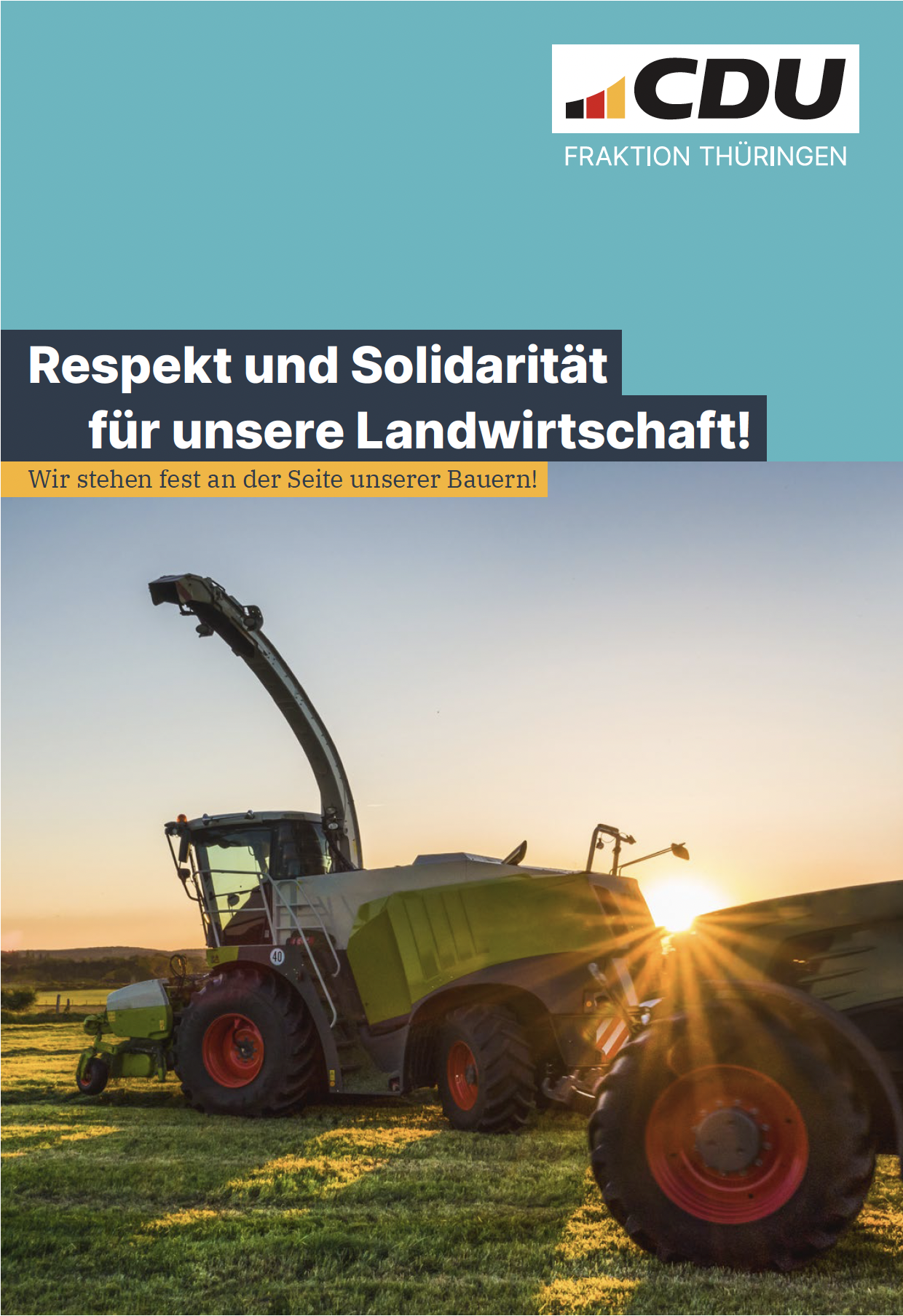 Respekt und Solidarität für unsere Landwirtschaft!